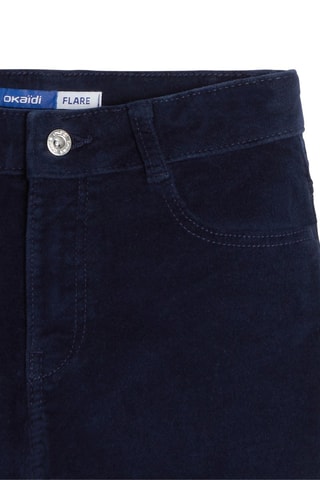 Velours Broek - Nachtblauw - Okaïdi
