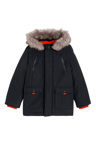 Parka met Capuchon - Donkergrijs - Okaïdi