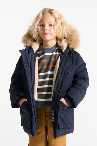 Parka met Capuchon - Marineblauw - Okaïdi