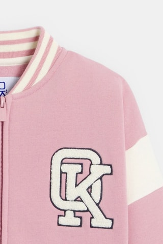 Baseball Jasje - Roze en Wit - Okaïdi
