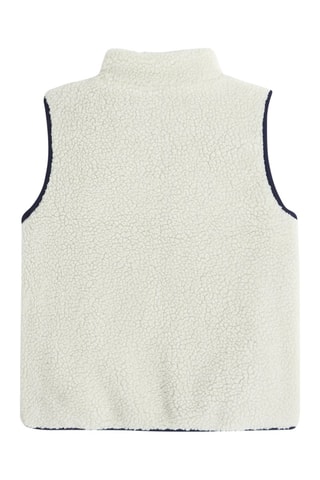 Mouwloos Dubbelzijdig Jasje - Wit en Marineblauw - Okaïdi