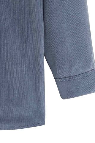 Velours Blouse - Petrolblauw - Okaïdi