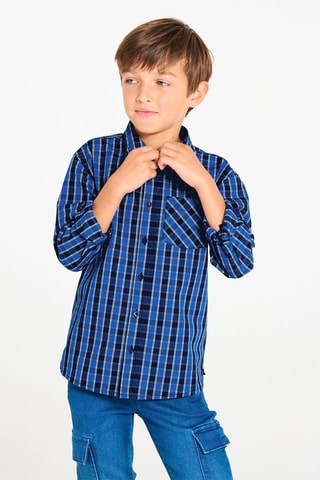 Blouse - Blauw - Okaïdi