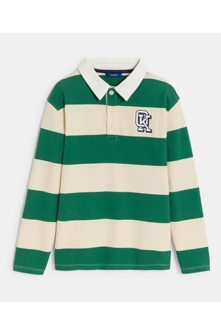 Polo - Groen en Beige - Okaïdi
