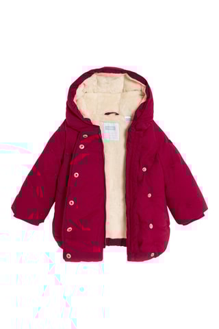 Gewatteerde Jas met Capuchon - Fuchsia - Obaïbi