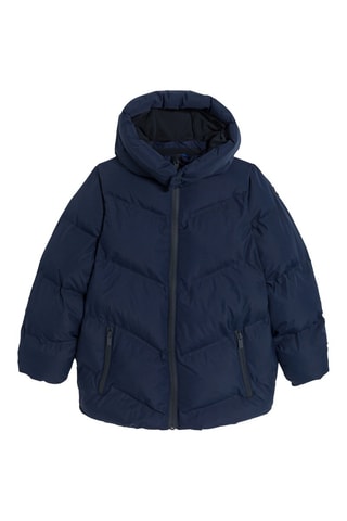Gewatteerde Jas met Capuchon - Marineblauw - Okaïdi