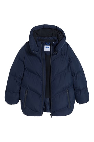 Gewatteerde Jas met Capuchon - Marineblauw - Okaïdi