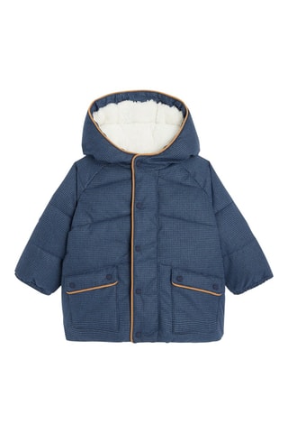 Gewatteerde Jas met Capuchon - Marineblauw - Obaïbi -