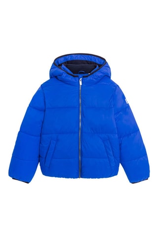 Gewatteerde Jas met Capuchon - Felblauw - Okaïdi