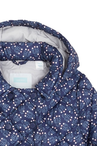 Gewatteerde Jas met Capuchon - Blauw - Obaïbi