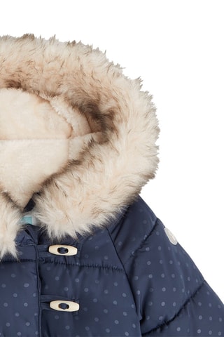 Gewatteerde Jas met Capuchon Blauw - Obaïbi