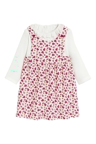 Spijkerbodysuit en Tuinjurk - Roze - Obaïbi