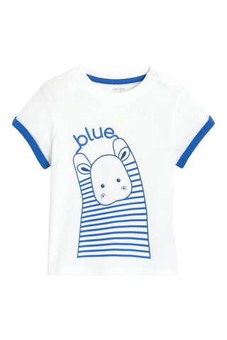 T-shirt - Felblauw - Obaïbi -