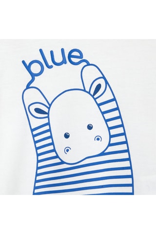 T-shirt - Felblauw - Obaïbi -