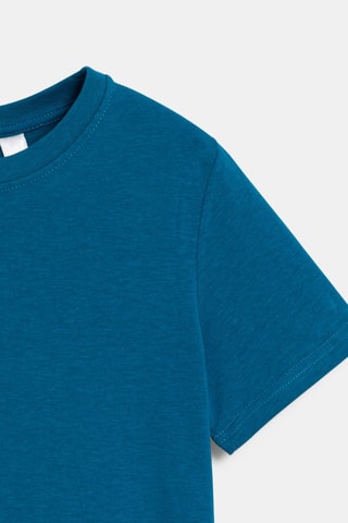 T-shirt - Pauwblauw - Okaïdi