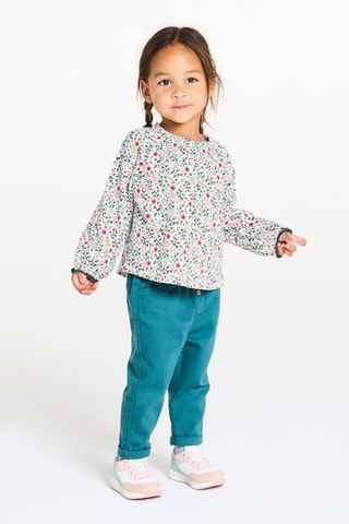 T-shirt - Ecru en Roze - Obaïbi