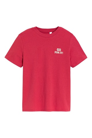 T-shirt - Rood - Okaïdi