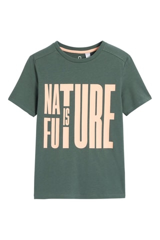 T-shirt - Donkergroen Okaïdi