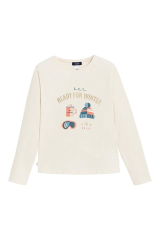 T-shirt. Beige - Okaïdi