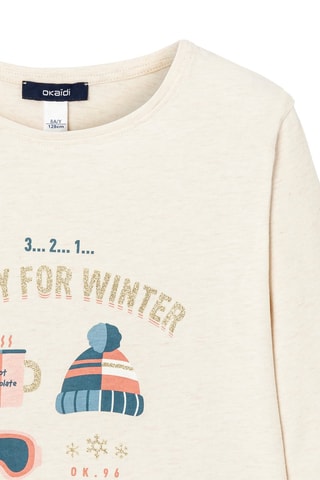 T-shirt. Beige - Okaïdi