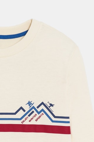 T-shirt - Ivoorkleurig - Okaïdi