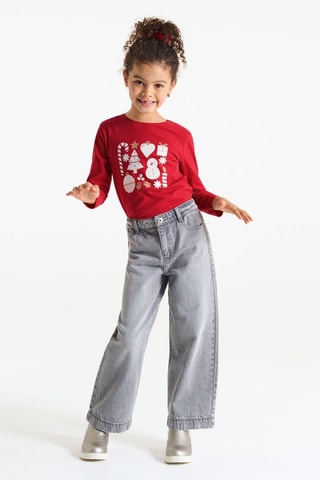 T-shirt - Rood - Okaïdi