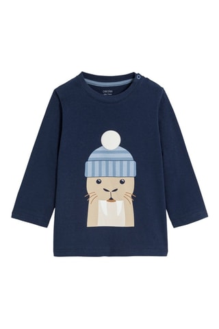 T-shirt - Marineblauw - Obaïbi