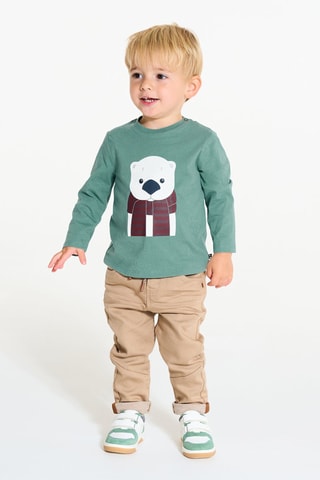 T-shirt - Gemêleerd Lichtgroen - Obaïbi