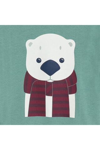 T-shirt - Gemêleerd Lichtgroen - Obaïbi