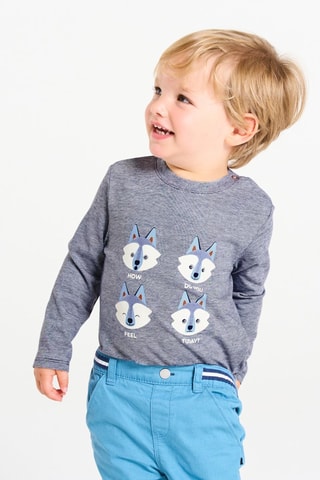 T-shirt - Marineblauw - Obaïbi