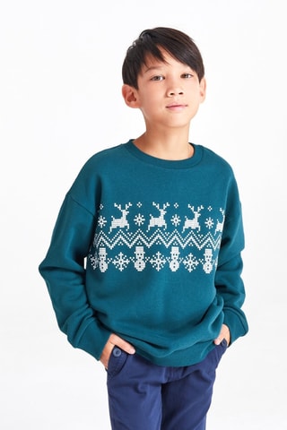 Sweater - Donkergroen Okaïdi