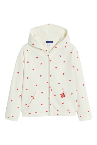 Sweater met Capuchon - Wit - Okaïdi