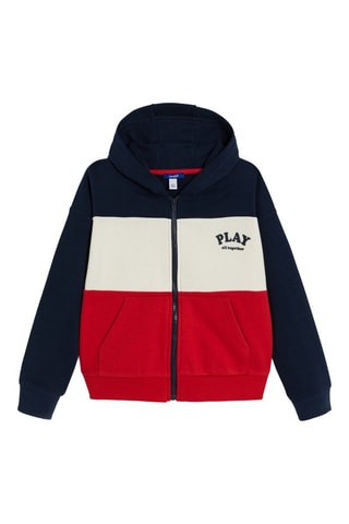 Sweater met Capuchon - Marineblauw - Okaïdi