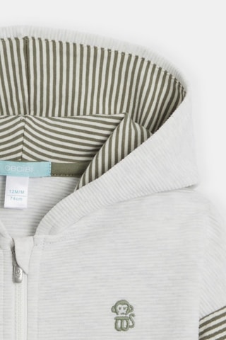 Sweater met Capuchon - Gemêleerd Lichtgrijs - Obaïbi