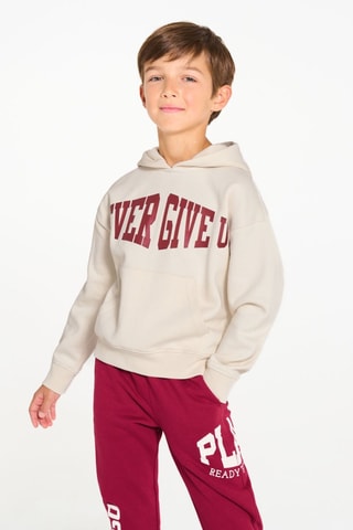 Sweater met Capuchon - Wit - Okaïdi