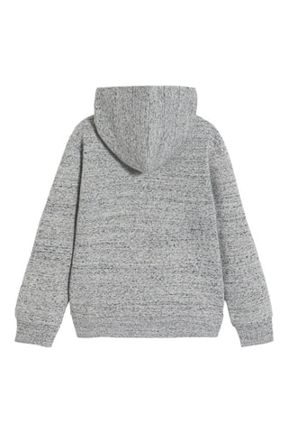 Sweater met Capuchon - Gemêleerd Lichtgrijs - Okaïdi