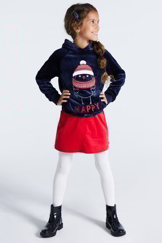 Sweater met Capuchon Marineblauw - Okaïdi