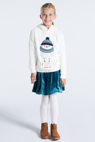 Sweater met Capuchon Ecru - Okaïdi