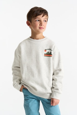 Sweater - Gemêleerd Grijs - Okaïdi