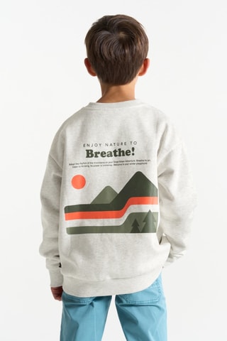 Sweater - Gemêleerd Grijs - Okaïdi