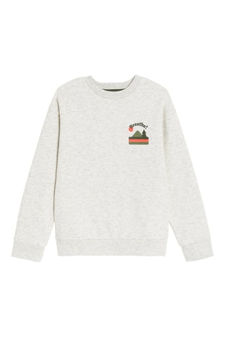 Sweater - Gemêleerd Grijs - Okaïdi