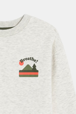 Sweater - Gemêleerd Grijs - Okaïdi