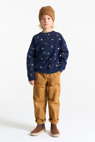 Sweater - Gemêleerd Blauw - Okaïdi