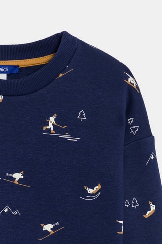 Sweater - Gemêleerd Blauw - Okaïdi