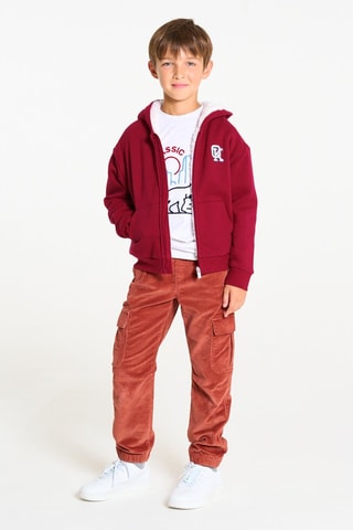 Sweater met Capuchon - Bordeauxrood - Okaïdi