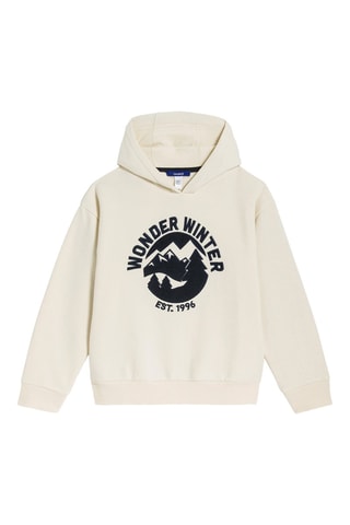 Sweater met Capuchon - Wit - Okaïdi