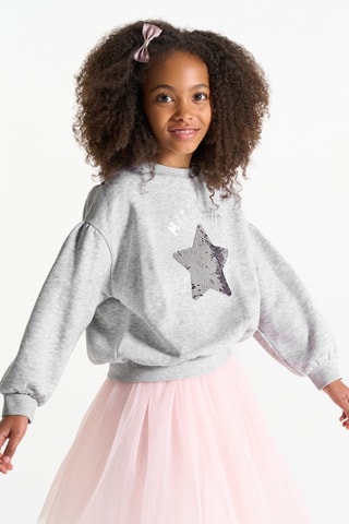 Sweater - Gemêleerd Grijs - Okaïdi