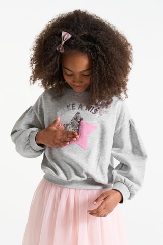Sweater - Gemêleerd Grijs - Okaïdi