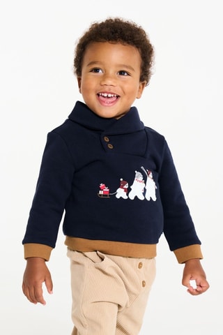 Sweater - Marineblauw - Obaïbi