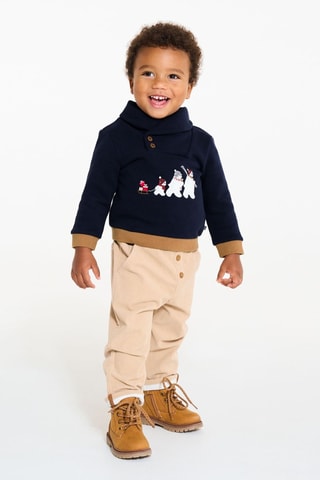 Sweater - Marineblauw - Obaïbi